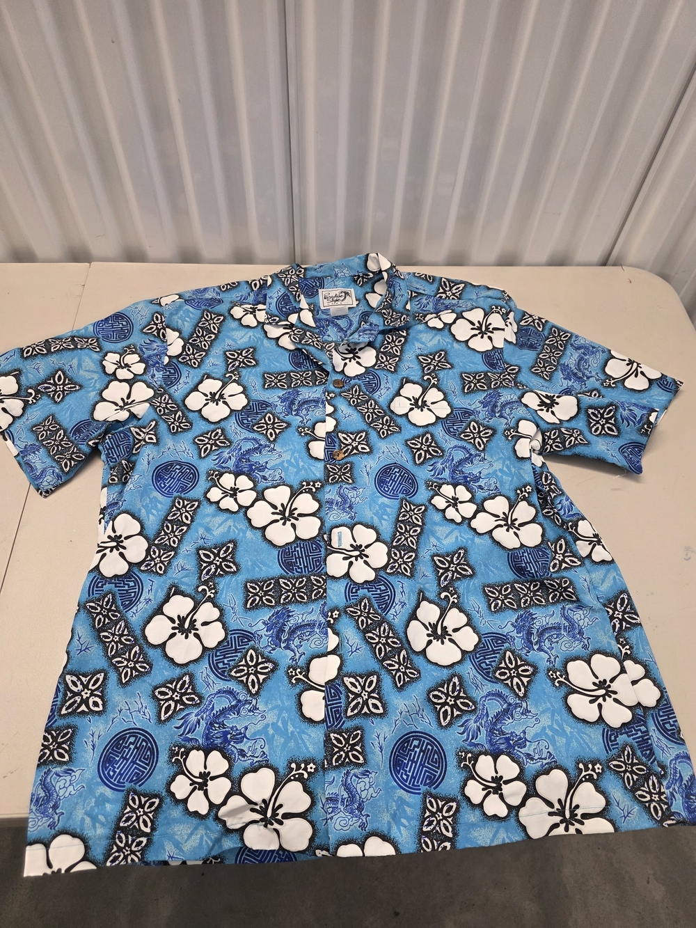 Paradise Style Hawaiian Shirt Made In Hawaii Men's Size Large